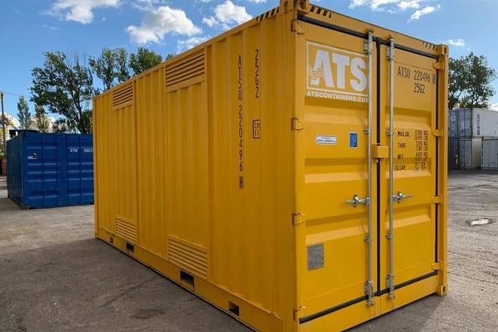 30ft x 8ft Full Side Access Shipping Container (One Trip) – Yellow - Image 2