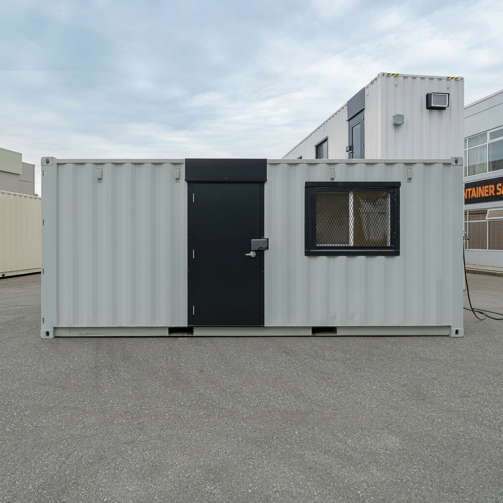 20ft Office Container Vinyl Drywall Finished | Mobile Office - Image 6