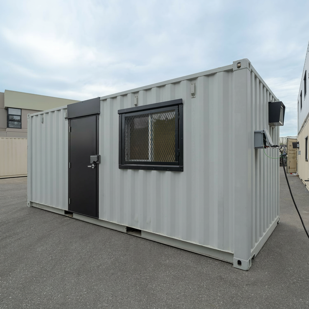 20ft Office Container Vinyl Drywall Finished | Mobile Office - Image 2