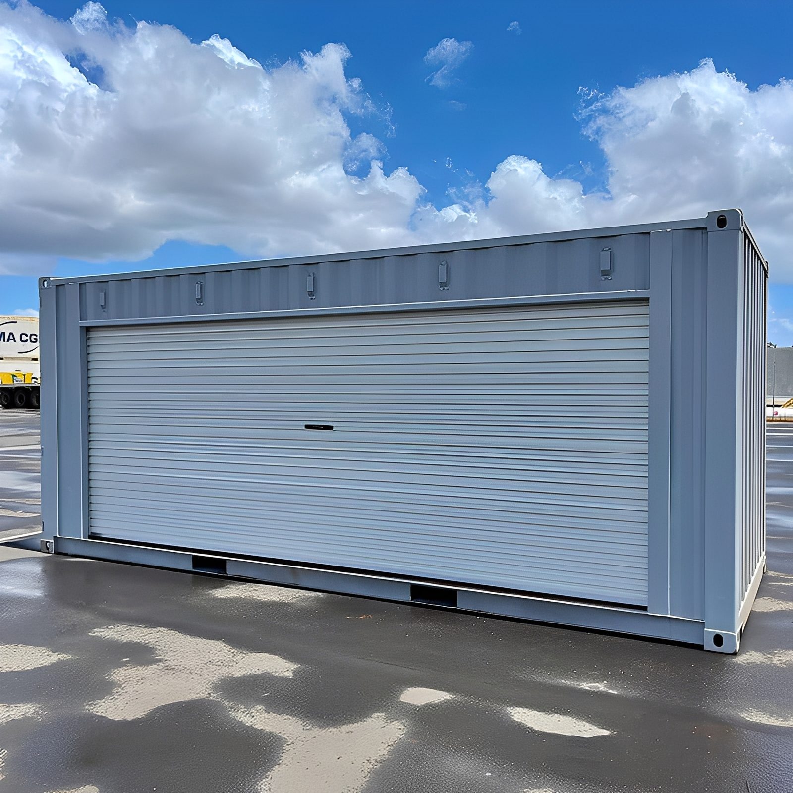 20ft Shipping Container Full-Length Roll-Up Door - Image 3