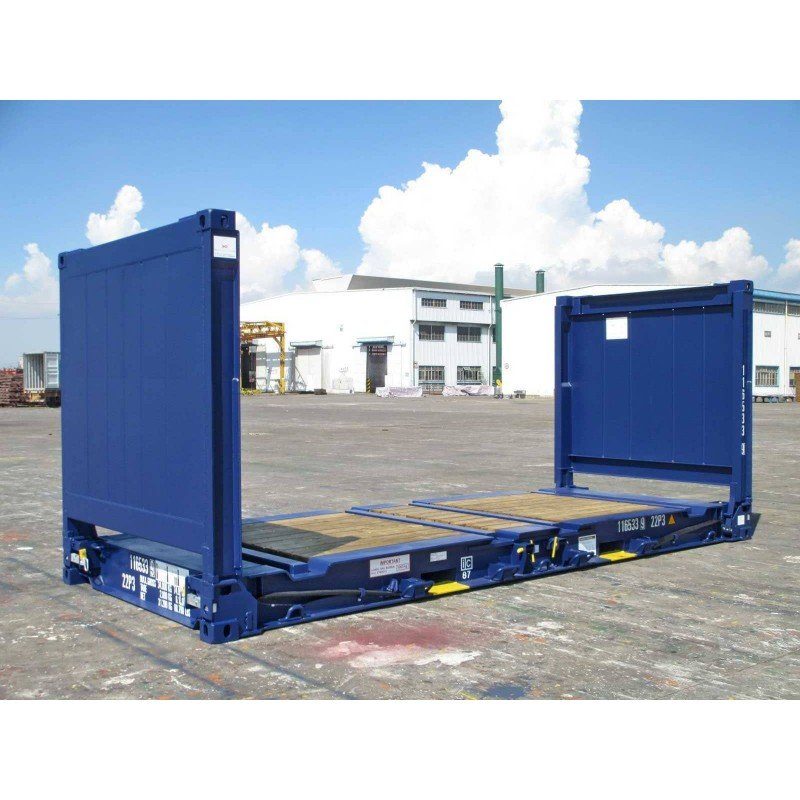 20Ft X 8Ft Used Flat Rack Shipping Containers - Image 3