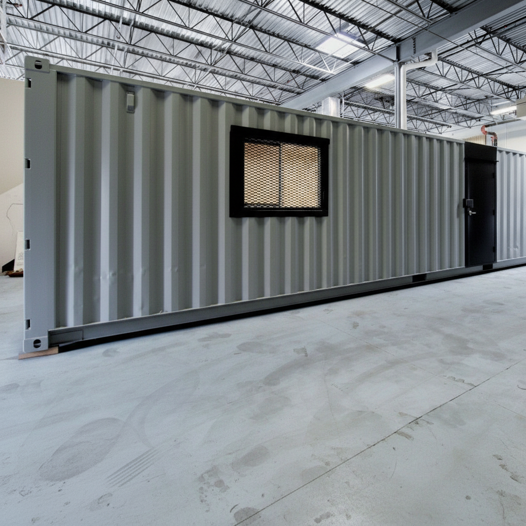 40ft Office Container – Wood Finished