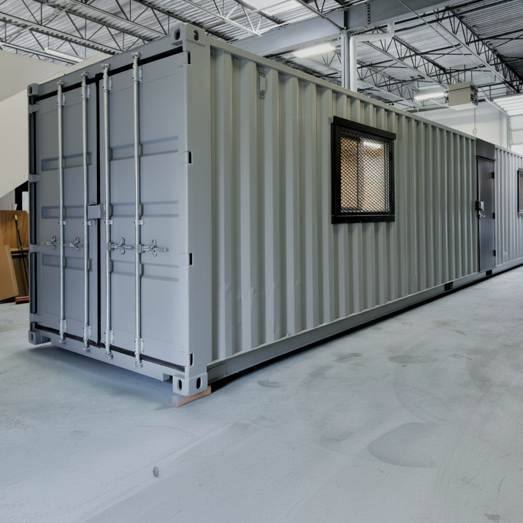 40ft Office Container – Wood Finished - Image 6