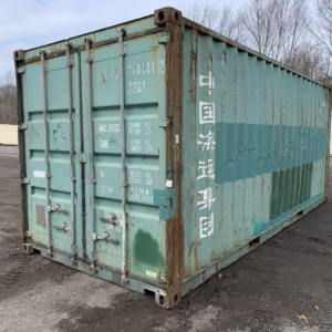 Used 20ft x 8ft Green Shipping / Storage Container